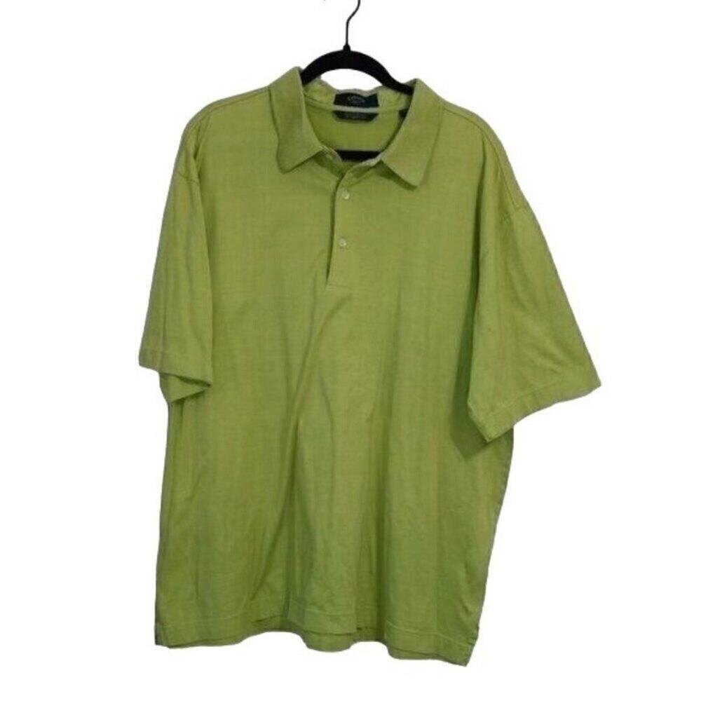 Men's XXL Callaway Golf Polo Shirt Green Short Sleeve